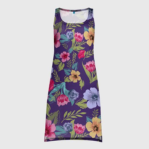 Женская туника Весенний букет из цветов / 3D-принт – фото 1