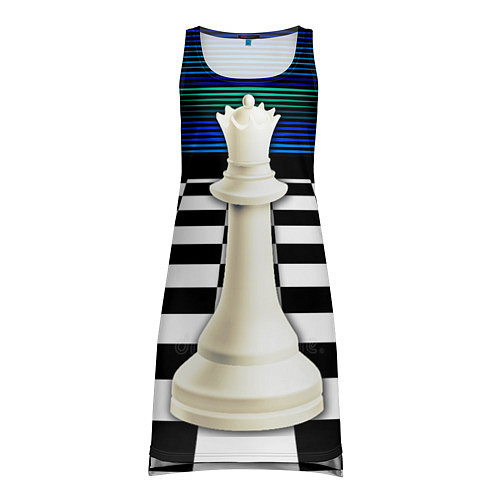 Женская туника Белая королева / 3D-принт – фото 1