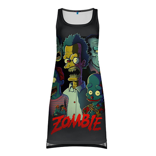 Женская туника Simpsons zombie / 3D-принт – фото 1