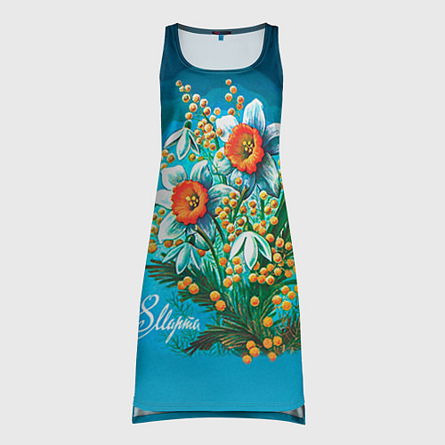 Женская туника 8 марта ретро / 3D-принт – фото 1