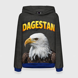 Толстовка-худи женская Dagestan Eagle, цвет: 3D-синий