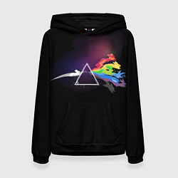 Толстовка-худи женская Покемоны, цвет: 3D-черный