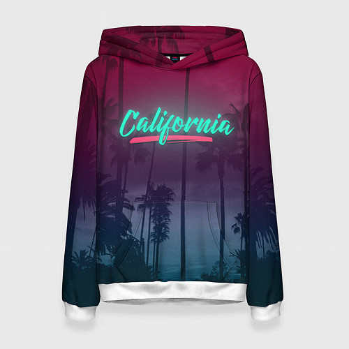Женская толстовка California / 3D-Белый – фото 1