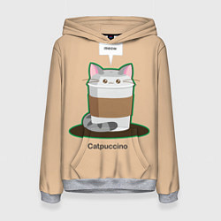 Толстовка-худи женская Catpuccino, цвет: 3D-меланж
