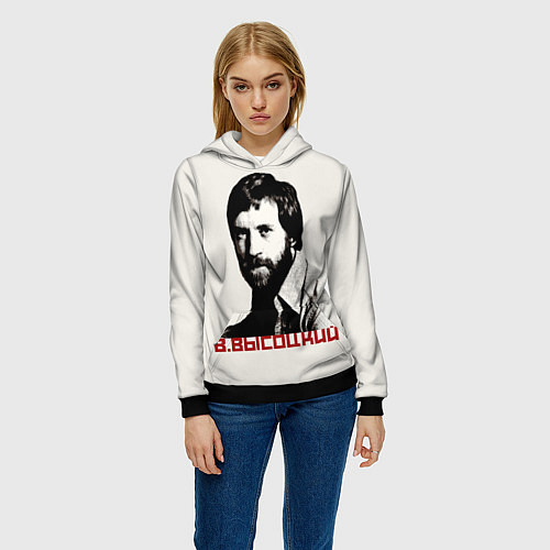 Женская толстовка Высоцкий / 3D-Черный – фото 3