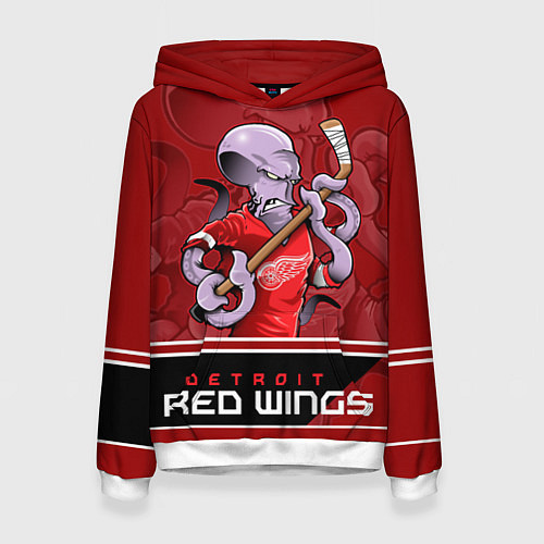 Женская толстовка Detroit Red Wings / 3D-Белый – фото 1