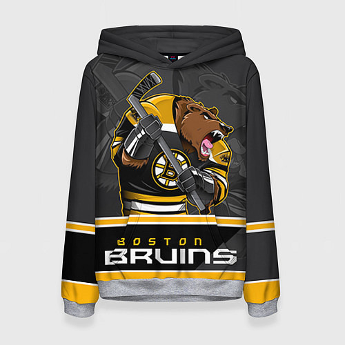 Женская толстовка Boston Bruins / 3D-Меланж – фото 1