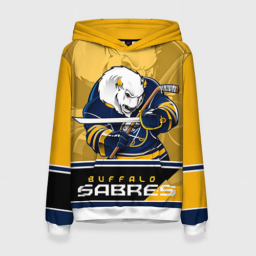 Женская толстовка Buffalo Sabres / 3D-Белый – фото 1