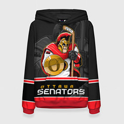 Толстовка-худи женская Ottawa Senators цвета 3D-красный — фото 1