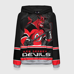 Толстовка-худи женская New Jersey Devils, цвет: 3D-меланж