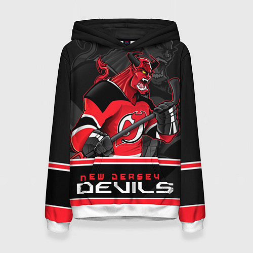 Женская толстовка New Jersey Devils / 3D-Белый – фото 1