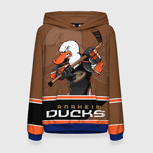 Женская толстовка Anaheim Ducks / 3D-Синий – фото 1