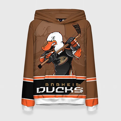 Женская толстовка Anaheim Ducks / 3D-Белый – фото 1