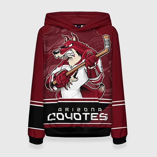 Женская толстовка Arizona Coyotes / 3D-Черный – фото 1