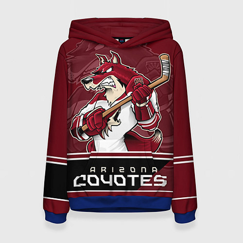 Женская толстовка Arizona Coyotes / 3D-Синий – фото 1