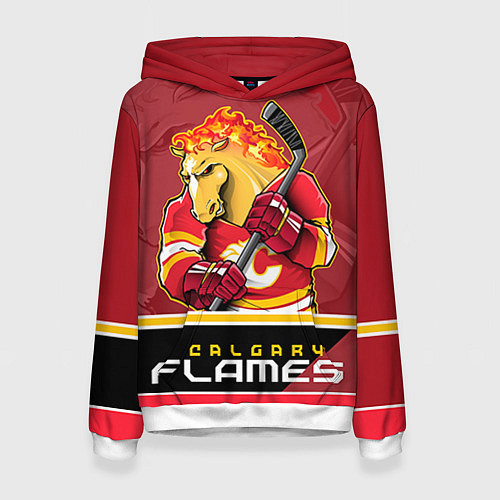 Женская толстовка Calgary Flames / 3D-Белый – фото 1