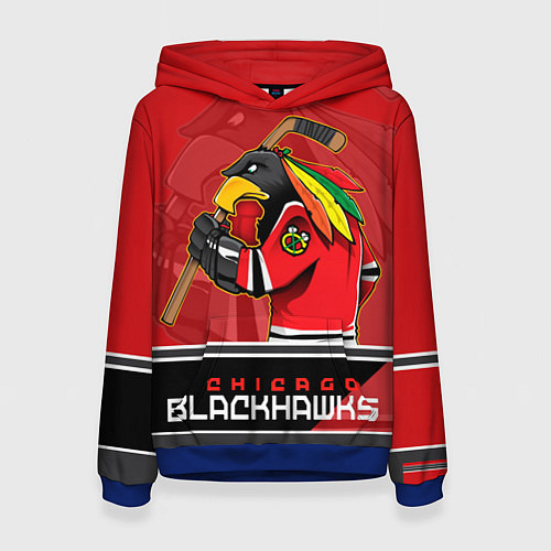 Женская толстовка Chicago Blackhawks / 3D-Синий – фото 1