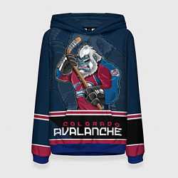 Толстовка-худи женская Colorado Avalanche, цвет: 3D-синий