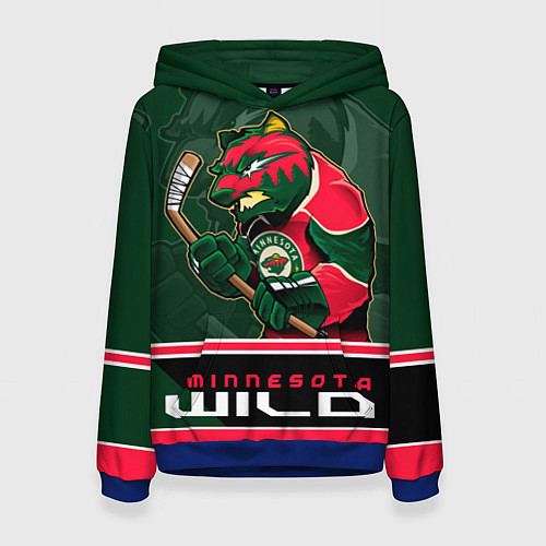 Женская толстовка Minnesota Wild / 3D-Синий – фото 1