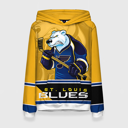 Женская толстовка St. Louis Blues / 3D-Белый – фото 1