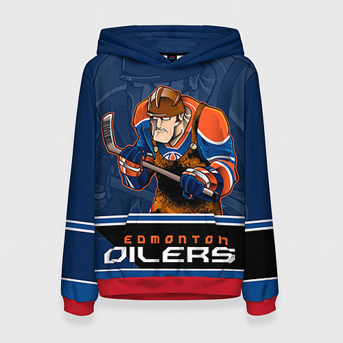 Женская толстовка Edmonton Oilers / 3D-Красный – фото 1