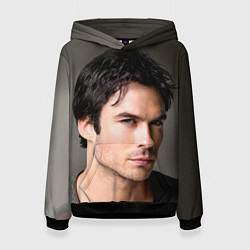 Толстовка-худи женская Ian Somerhalder, цвет: 3D-черный