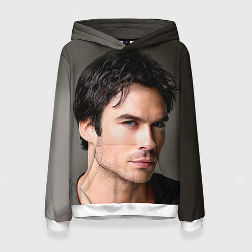Женская толстовка Ian Somerhalder / 3D-Белый – фото 1