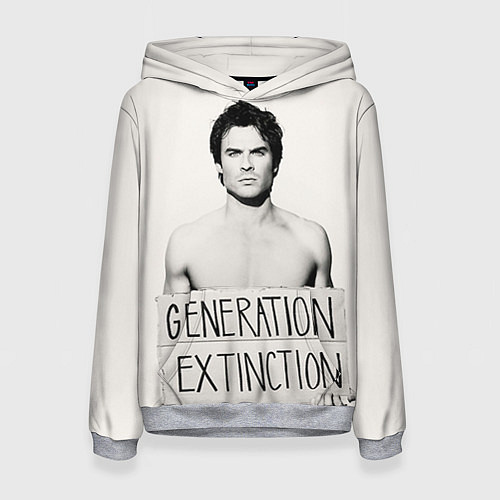 Женская толстовка Generation Extinction / 3D-Меланж – фото 1