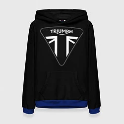 Толстовка-худи женская Triumph 4, цвет: 3D-синий