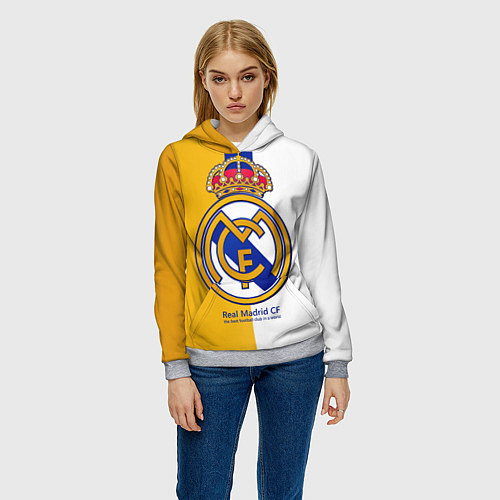 Женская толстовка Real Madrid CF / 3D-Меланж – фото 3