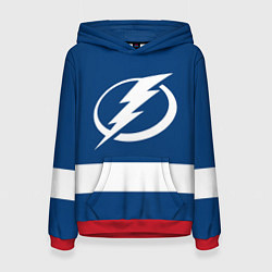 Толстовка-худи женская Tampa Bay Lightning, цвет: 3D-красный