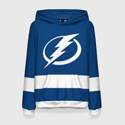 Толстовка-худи женская Tampa Bay Lightning, цвет: 3D-белый