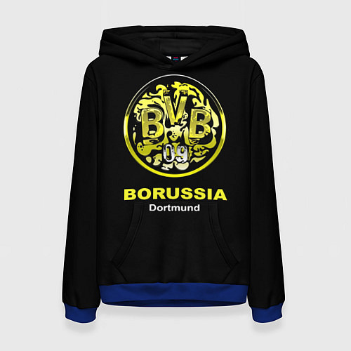 Женская толстовка Borussia Dortmund / 3D-Синий – фото 1