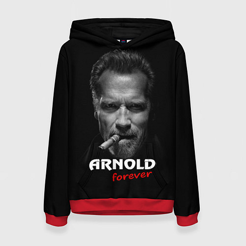 Женская толстовка Arnold forever / 3D-Красный – фото 1