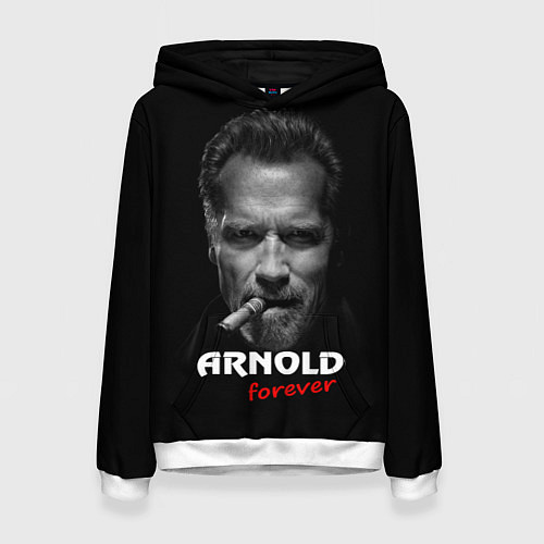 Женская толстовка Arnold forever / 3D-Белый – фото 1