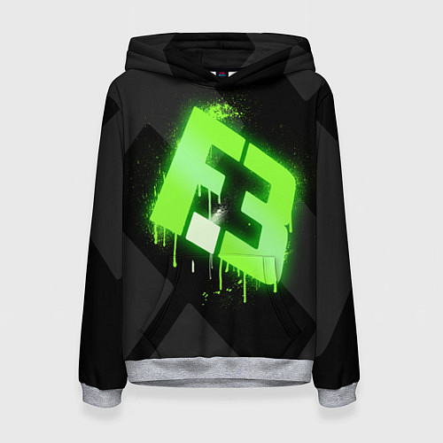 Женская толстовка Flipsid3: Black collection / 3D-Меланж – фото 1