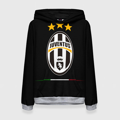 Женская толстовка Juventus: 3 stars / 3D-Меланж – фото 1