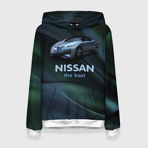 Женская толстовка Nissan the best / 3D-Белый – фото 1