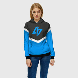 Толстовка-худи женская CLG Uniform, цвет: 3D-черный — фото 2