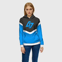 Толстовка-худи женская CLG Uniform, цвет: 3D-белый — фото 2