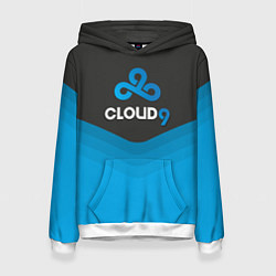 Толстовка-худи женская Cloud 9 Uniform, цвет: 3D-белый