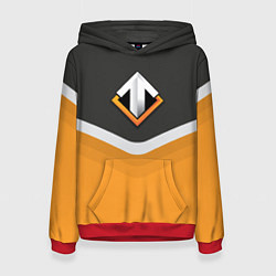 Толстовка-худи женская Escape Gaming Uniform, цвет: 3D-красный