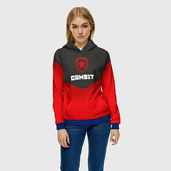 Толстовка-худи женская Gambit Gaming Uniform, цвет: 3D-синий — фото 2