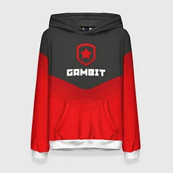 Толстовка-худи женская Gambit Gaming Uniform, цвет: 3D-белый