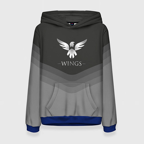 Женская толстовка Wings Uniform / 3D-Синий – фото 1