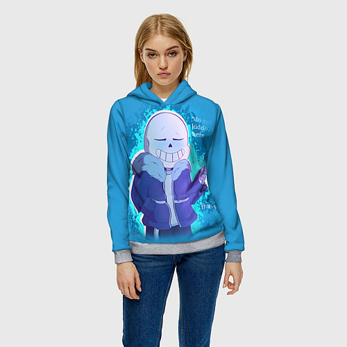 Женская толстовка Winter Sans / 3D-Меланж – фото 3