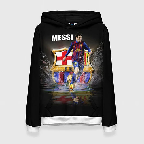 Женская толстовка Messi FCB / 3D-Белый – фото 1