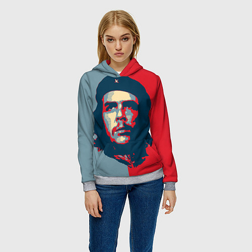 Женская толстовка Che Guevara / 3D-Меланж – фото 3