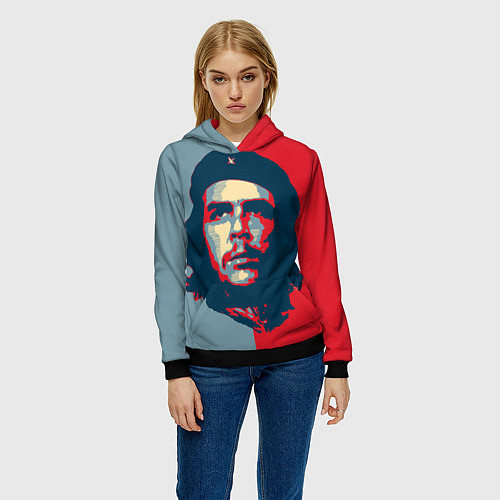 Женская толстовка Che Guevara / 3D-Черный – фото 3