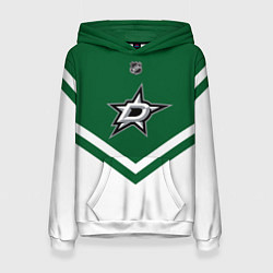 Толстовка-худи женская NHL: Dallas Stars, цвет: 3D-белый